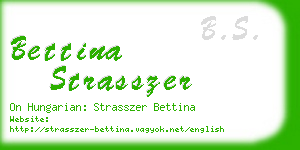 bettina strasszer business card